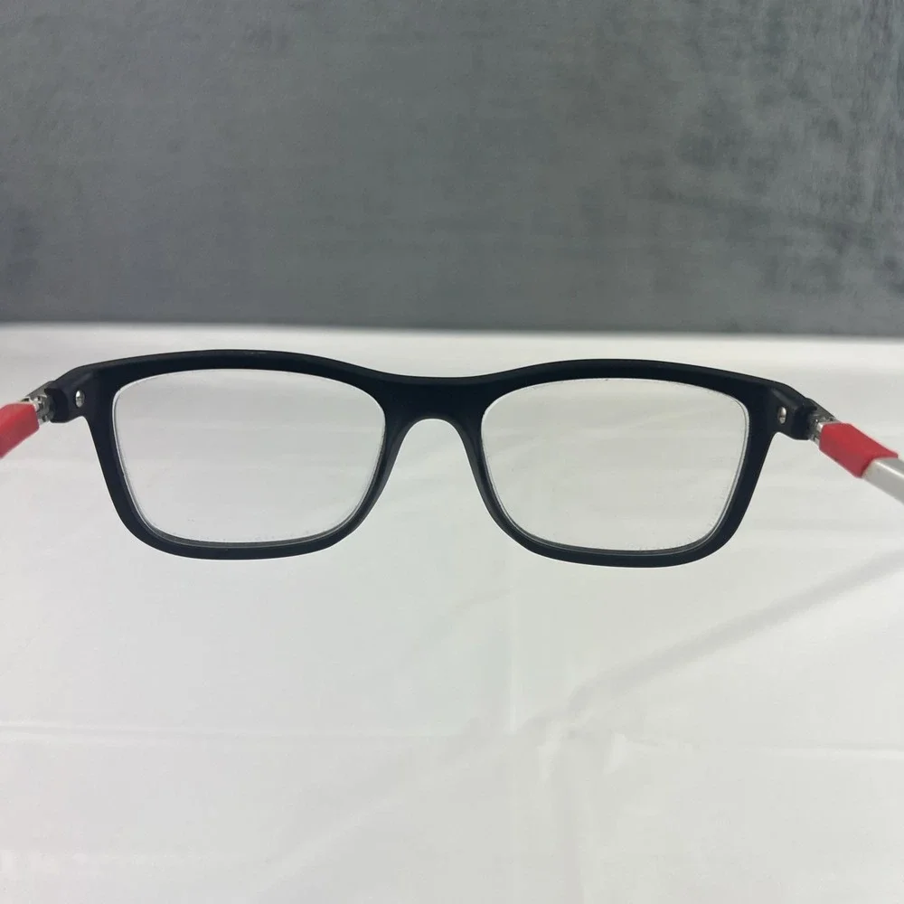 Ray-Ban RB 1549 3652 Kids Youth Eyeglasses FRAMES ONLY Black Red 48-16-125 EUC